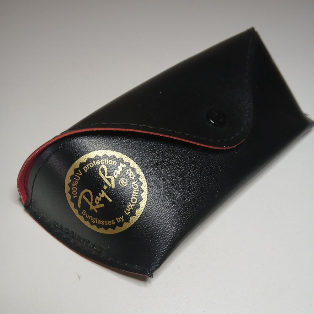 Ray-Ban Black and Red Sunglasses Case